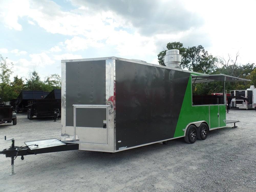 551-8.5-x-22-concession-food-trailer-grey-green-bbq-event-catering-49.jpg 8.5' x 22' Concession Food Trailer Grey/Green BBQ Event Catering