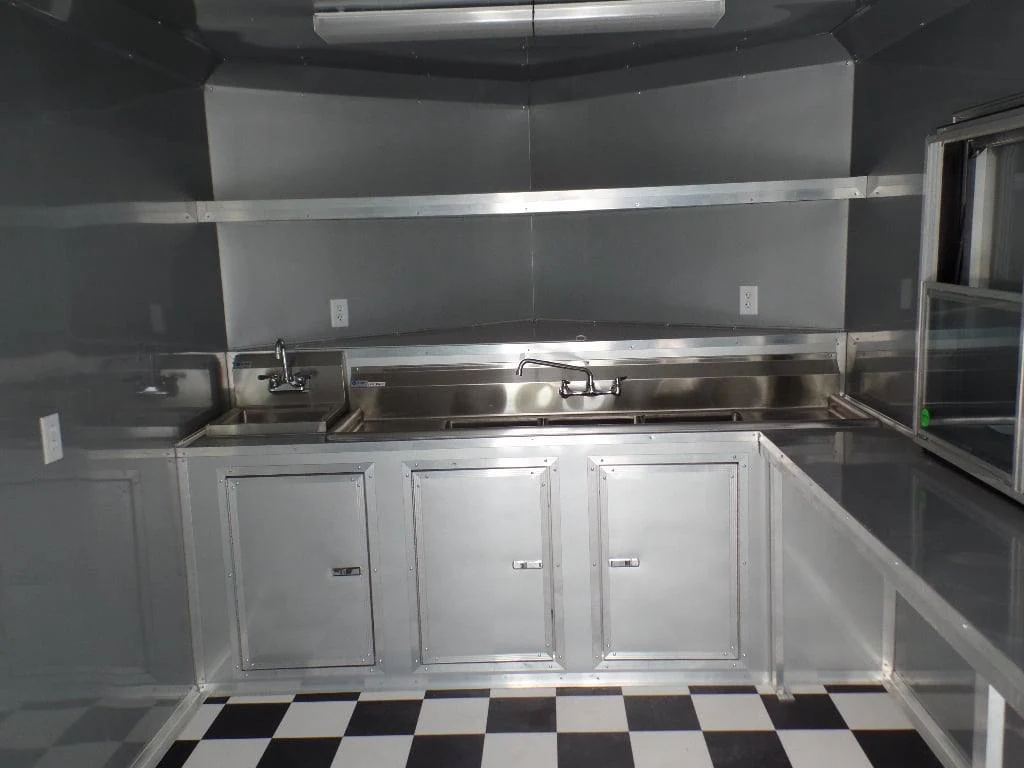 553-8.5-x-22-concession-food-trailer-red-bbq-event-catering-16.webp 8.5' x 22' Concession Food Trailer Red BBQ Event Catering