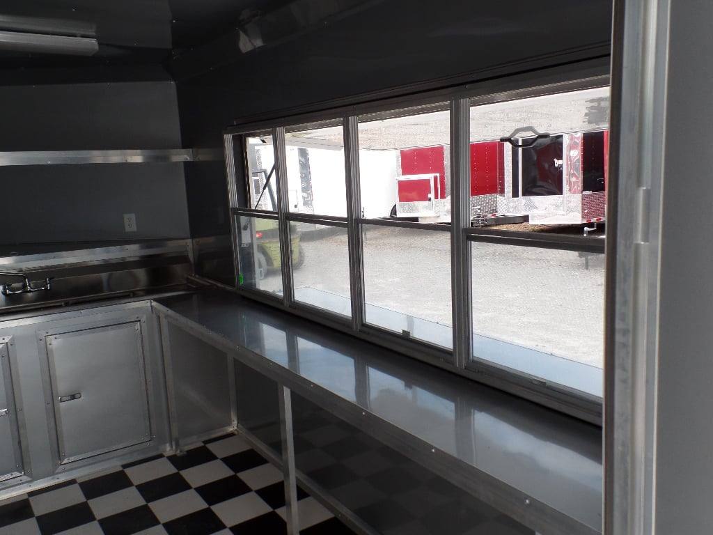 553-8.5-x-22-concession-food-trailer-red-bbq-event-catering-28.jpg 8.5' x 22' Concession Food Trailer Red BBQ Event Catering
