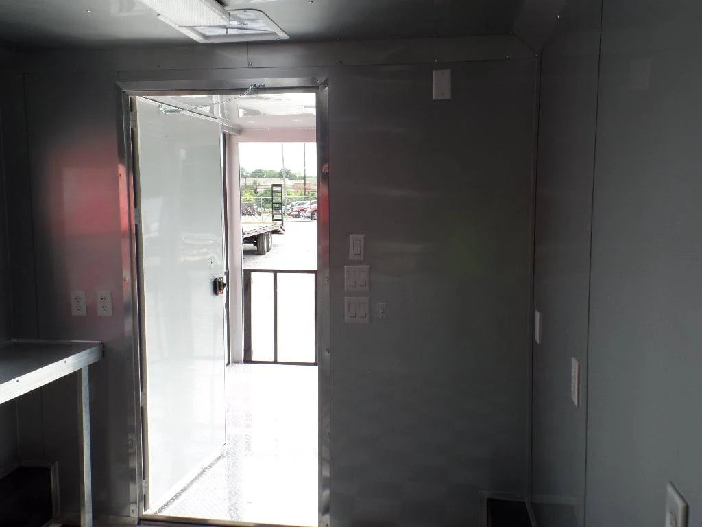 553-8.5-x-22-concession-food-trailer-red-bbq-event-catering-4.webp 8.5' x 22' Concession Food Trailer Red BBQ Event Catering