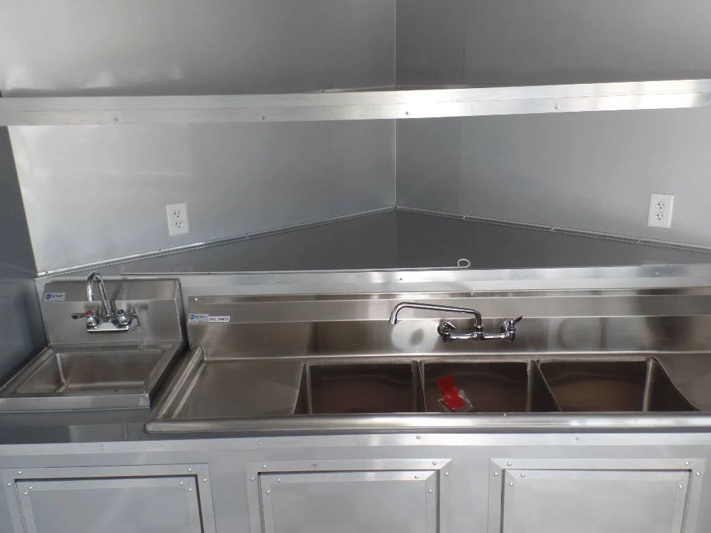 553-8.5-x-22-concession-food-trailer-red-bbq-event-catering-8.webp 8.5' x 22' Concession Food Trailer Red BBQ Event Catering
