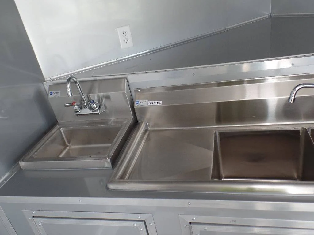 553-8.5-x-22-concession-food-trailer-red-bbq-event-catering-9.webp 8.5' x 22' Concession Food Trailer Red BBQ Event Catering