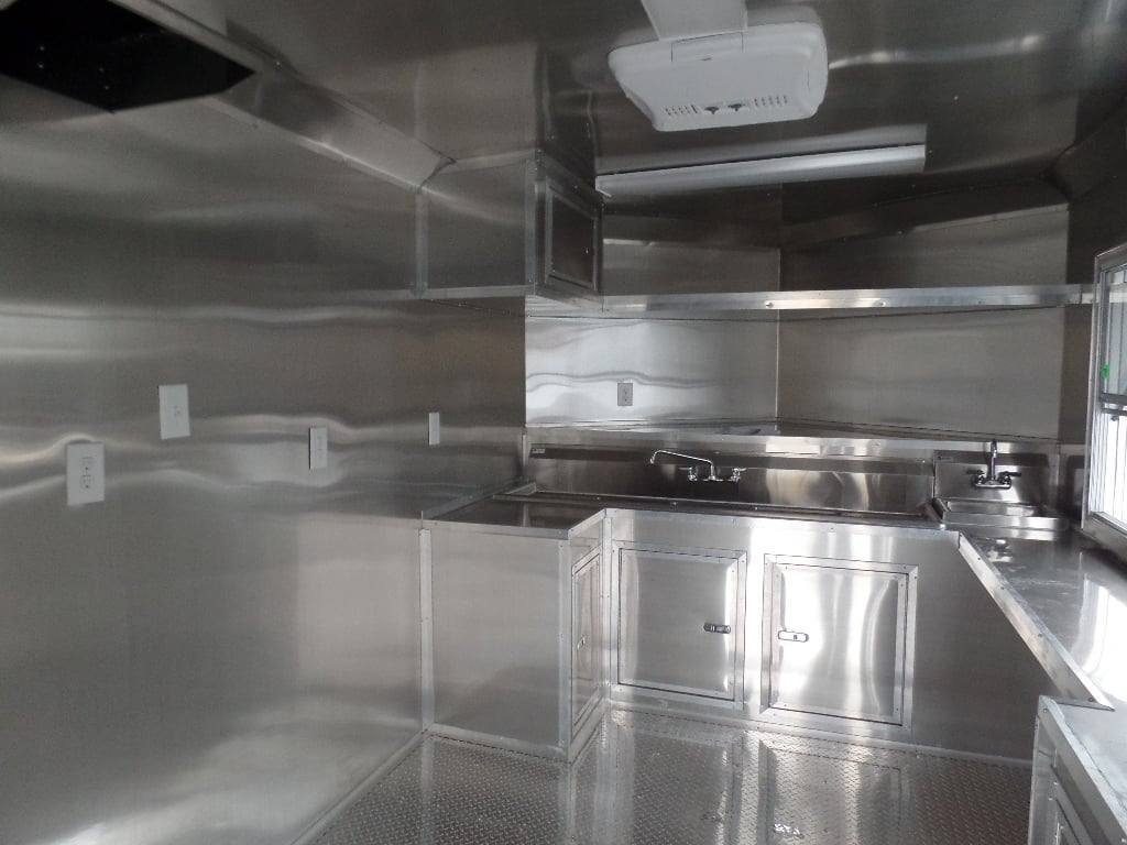 554-8.5-x-22-concession-food-trailer-white-catering-event-2.jpg 8.5' x 22' Concession Food Trailer White Catering Event