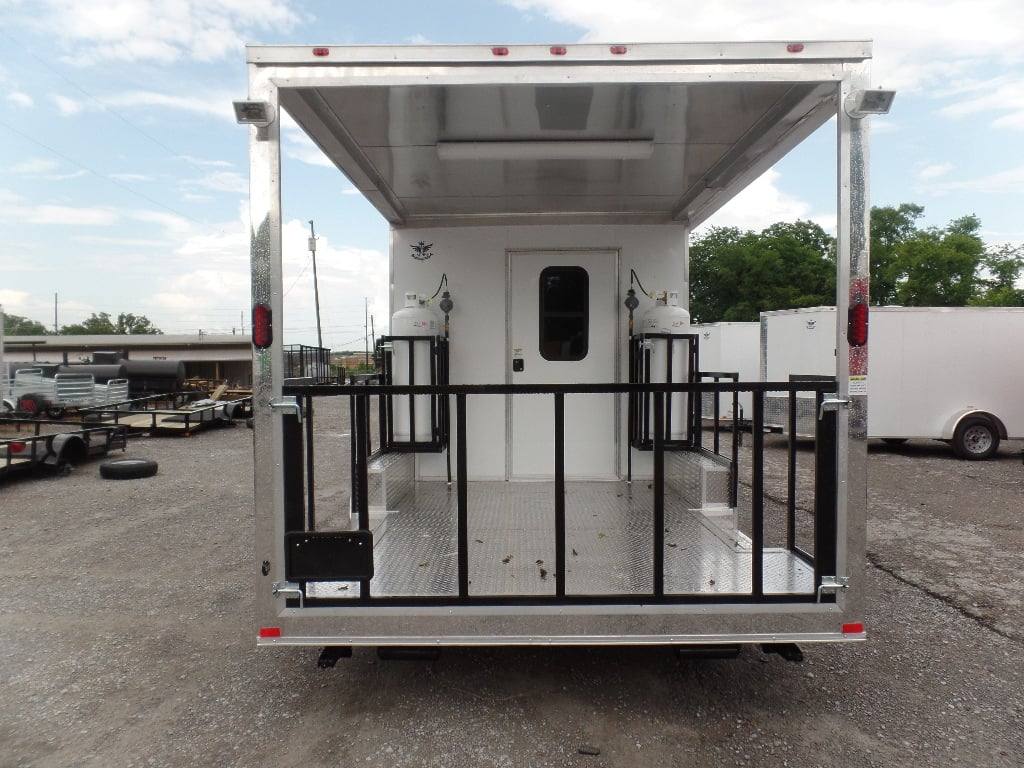 555-8.5-x-22-concession-food-white-bbq-porch-trailer-with-appliances-13.jpg 8.5' x 22' Concession Food White BBQ Porch Trailer With Appliances