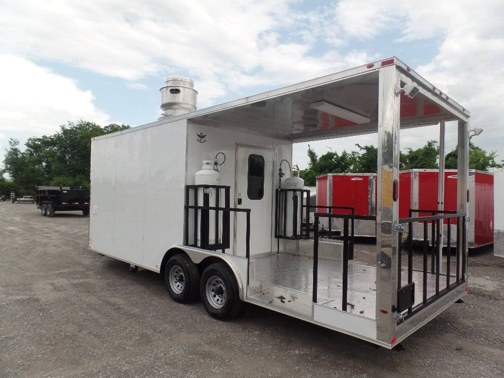 555-8.5-x-22-concession-food-white-bbq-porch-trailer-with-appliances-18.jpg 8.5' x 22' Concession Food White BBQ Porch Trailer With Appliances