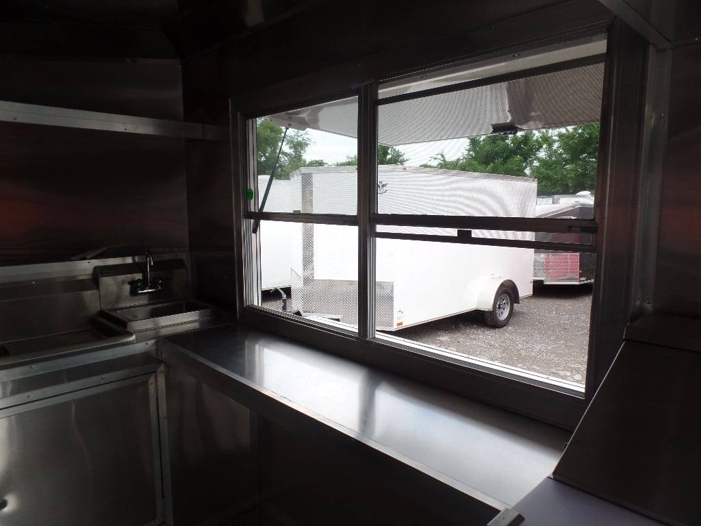 555-8.5-x-22-concession-food-white-bbq-porch-trailer-with-appliances-3.jpg 8.5' x 22' Concession Food White BBQ Porch Trailer With Appliances