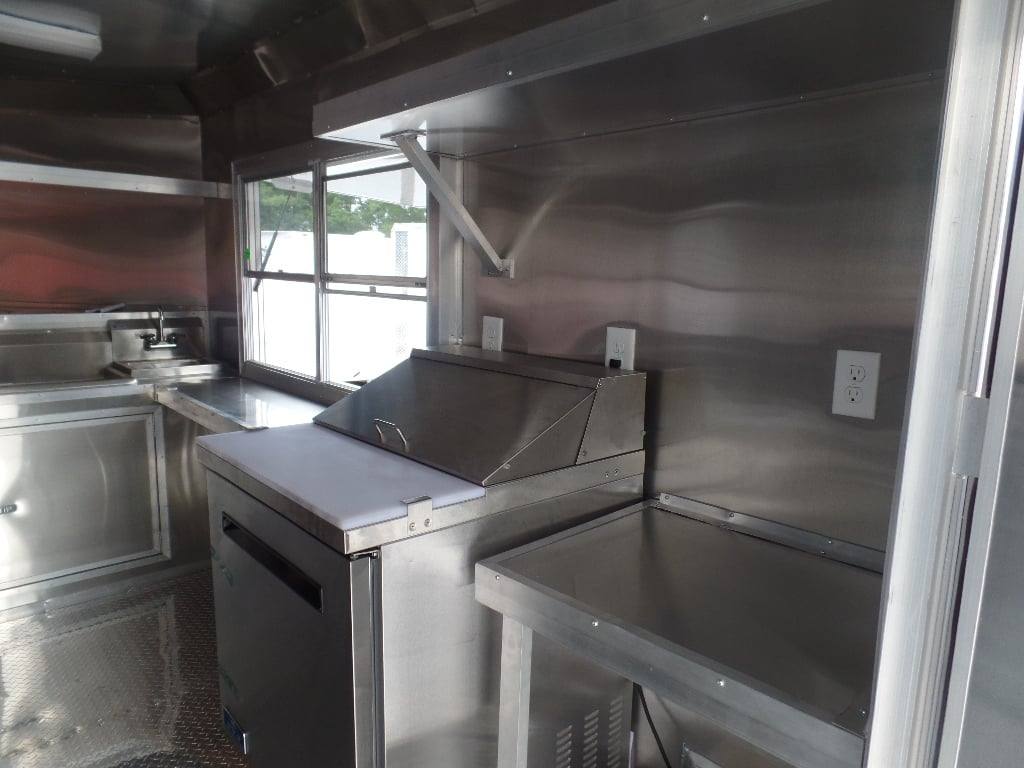 555-8.5-x-22-concession-food-white-bbq-porch-trailer-with-appliances-6.jpg 8.5' x 22' Concession Food White BBQ Porch Trailer With Appliances