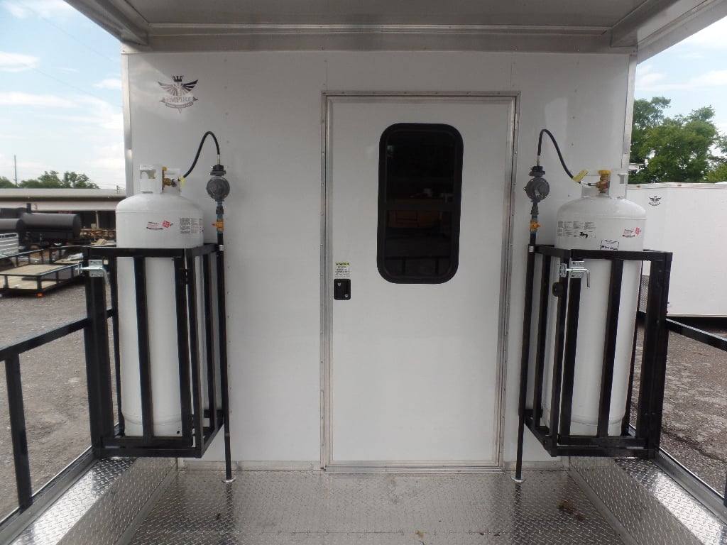 555-8.5-x-22-concession-food-white-bbq-porch-trailer-with-appliances-7.jpg 8.5' x 22' Concession Food White BBQ Porch Trailer With Appliances