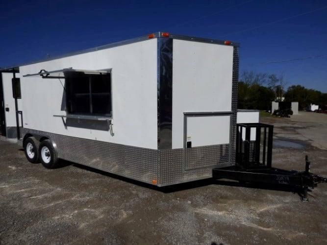556-8.5-x-22-concession-food-white-catering-event-trailer-22.jpg 8.5' x 22' Concession Food White Catering Event Trailer
