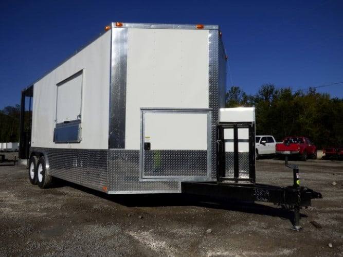 556-8.5-x-22-concession-food-white-catering-event-trailer-27.jpg 8.5' x 22' Concession Food White Catering Event Trailer