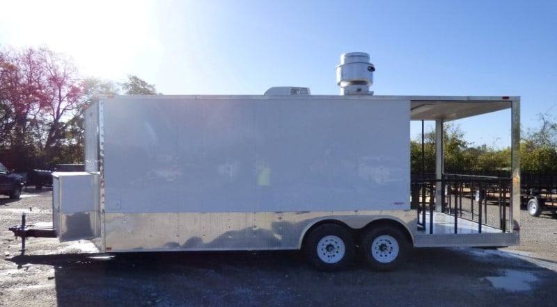 556-8.5-x-22-concession-food-white-catering-event-trailer-41.jpg 8.5' x 22' Concession Food White Catering Event Trailer