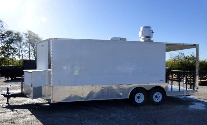 556-8.5-x-22-concession-food-white-catering-event-trailer-43.jpg 8.5' x 22' Concession Food White Catering Event Trailer