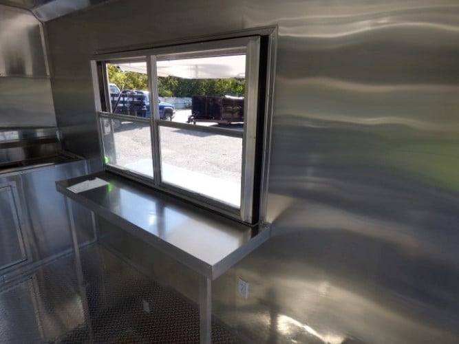 556-8.5-x-22-concession-food-white-catering-event-trailer-5.jpg 8.5' x 22' Concession Food White Catering Event Trailer