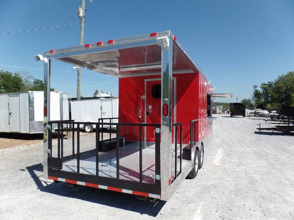 558-8.5-x-22-concession-red-bbq-food-trailer-with-appliances-19.jpg 8.5' x 22' Concession Red BBQ Food Trailer With Appliances