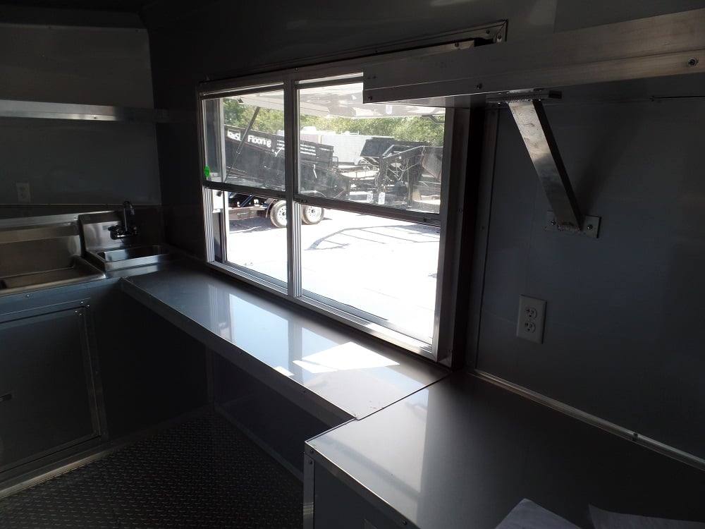 558-8.5-x-22-concession-red-bbq-food-trailer-with-appliances-2.jpg 8.5' x 22' Concession Red BBQ Food Trailer With Appliances