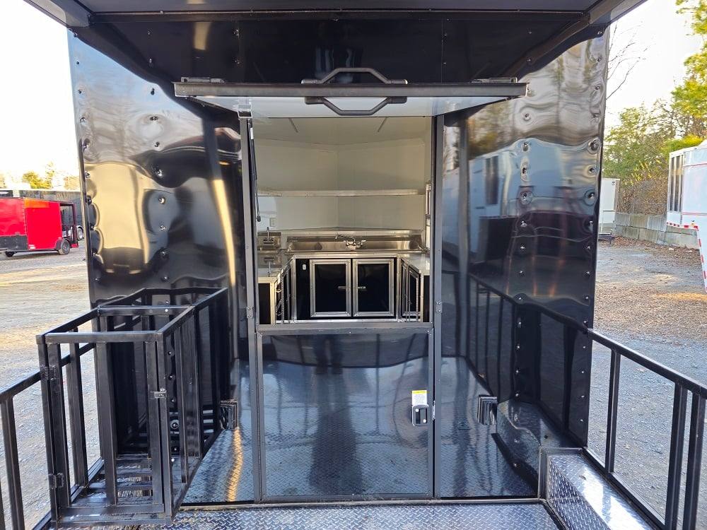 559-8.5-x-22-concession-trailer-black-bbq-food-event-catering-17.jpg 8.5' X 22' Concession Trailer Black BBQ Food Event Catering