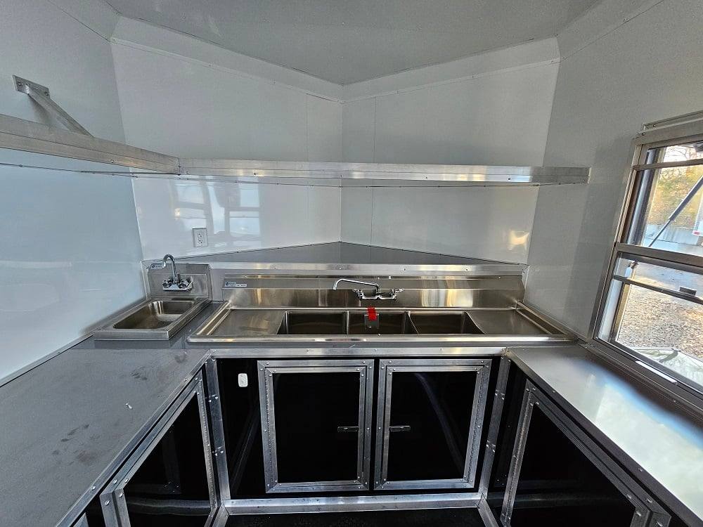 559-8.5-x-22-concession-trailer-black-bbq-food-event-catering-22.jpg 8.5' X 22' Concession Trailer Black BBQ Food Event Catering