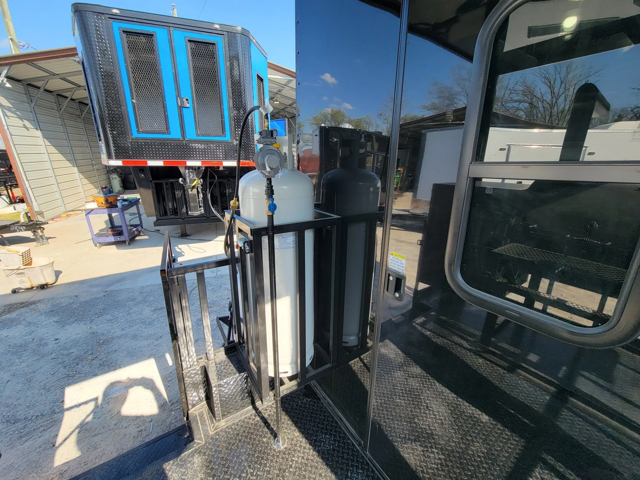 560-8.5-x-22-concession-trailer-black-with-blackout-bbq-event-catering-8-porch-12.webp 8.5' X 22' Concession Trailer Black With Blackout BBQ Event Catering 8' porch