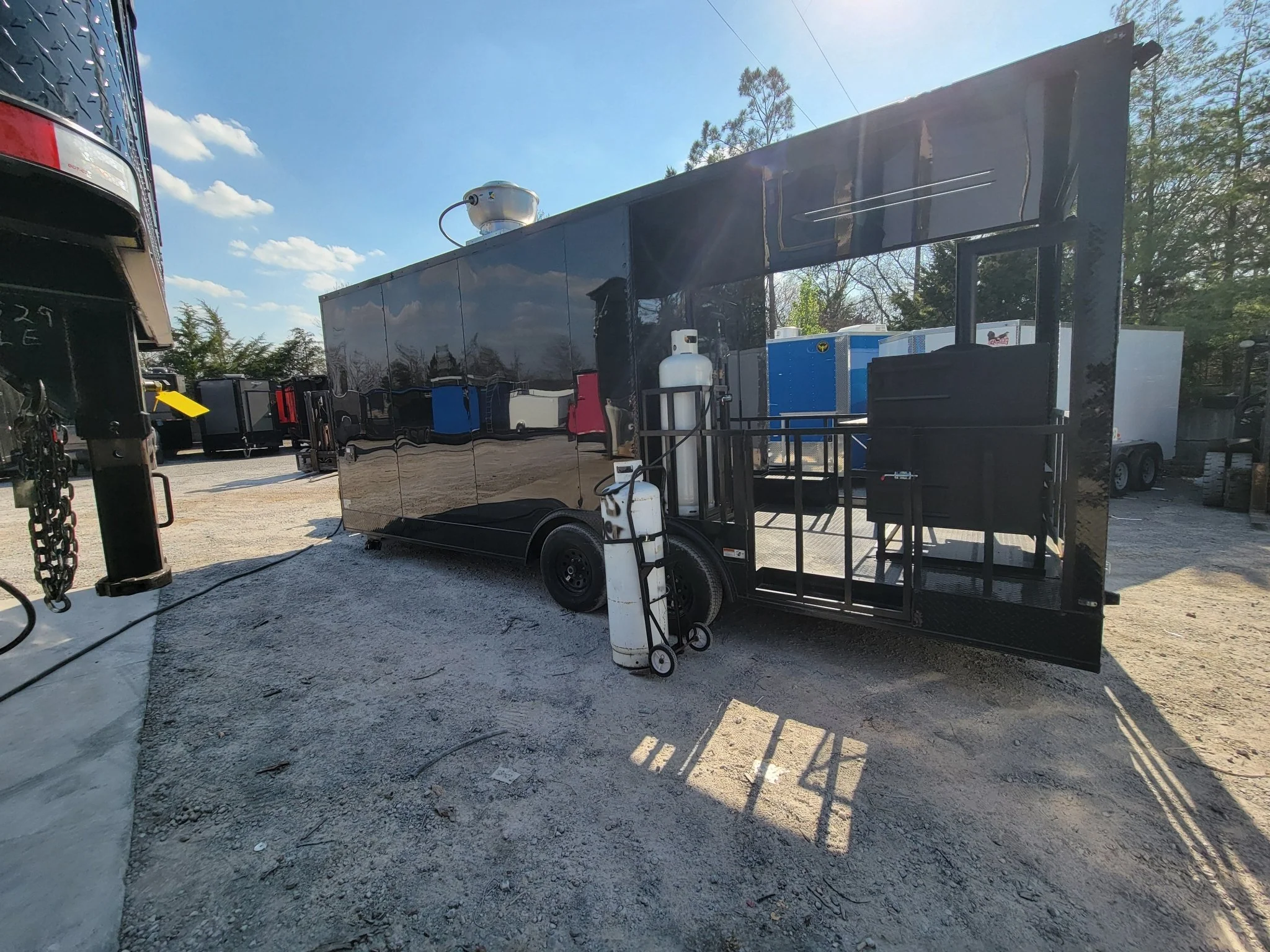 560-8.5-x-22-concession-trailer-black-with-blackout-bbq-event-catering-8-porch-8.webp 8.5' X 22' Concession Trailer Black With Blackout BBQ Event Catering 8' porch