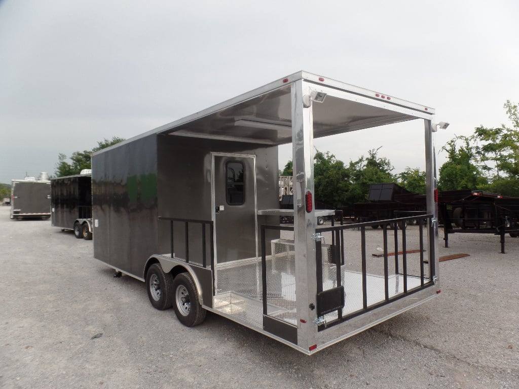 562-8.5-x-22-concession-trailer-charcoal-grey-bbq-food-18.jpg 8.5' x 22' Concession Trailer Charcoal Grey BBQ Food