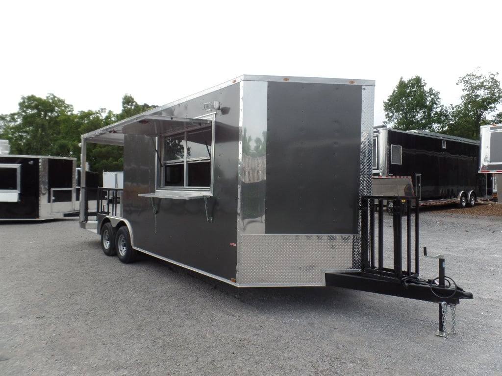 562-8.5-x-22-concession-trailer-charcoal-grey-bbq-food-24.jpg 8.5' x 22' Concession Trailer Charcoal Grey BBQ Food