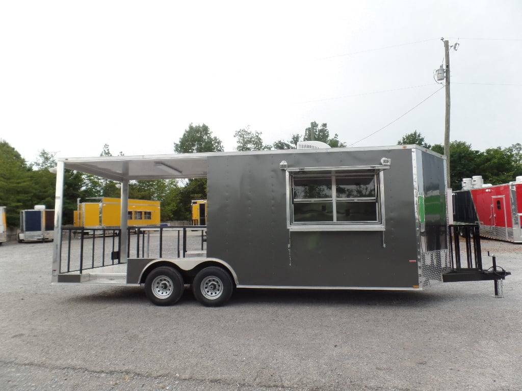 562-8.5-x-22-concession-trailer-charcoal-grey-bbq-food-25.jpg 8.5' x 22' Concession Trailer Charcoal Grey BBQ Food