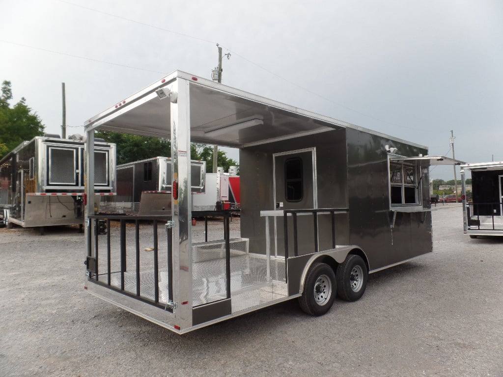 562-8.5-x-22-concession-trailer-charcoal-grey-bbq-food-28.jpg 8.5' x 22' Concession Trailer Charcoal Grey BBQ Food
