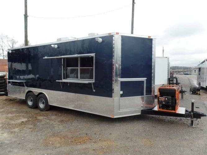 563-8.5-x-22-concession-trailer-indigo-blue-food-event-catering-6.jpg 8.5' x 22' Concession Trailer Indigo Blue Food Event Catering