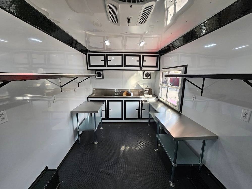8.5' X 22' Concession Trailer Red Food Event Catering BBQ
