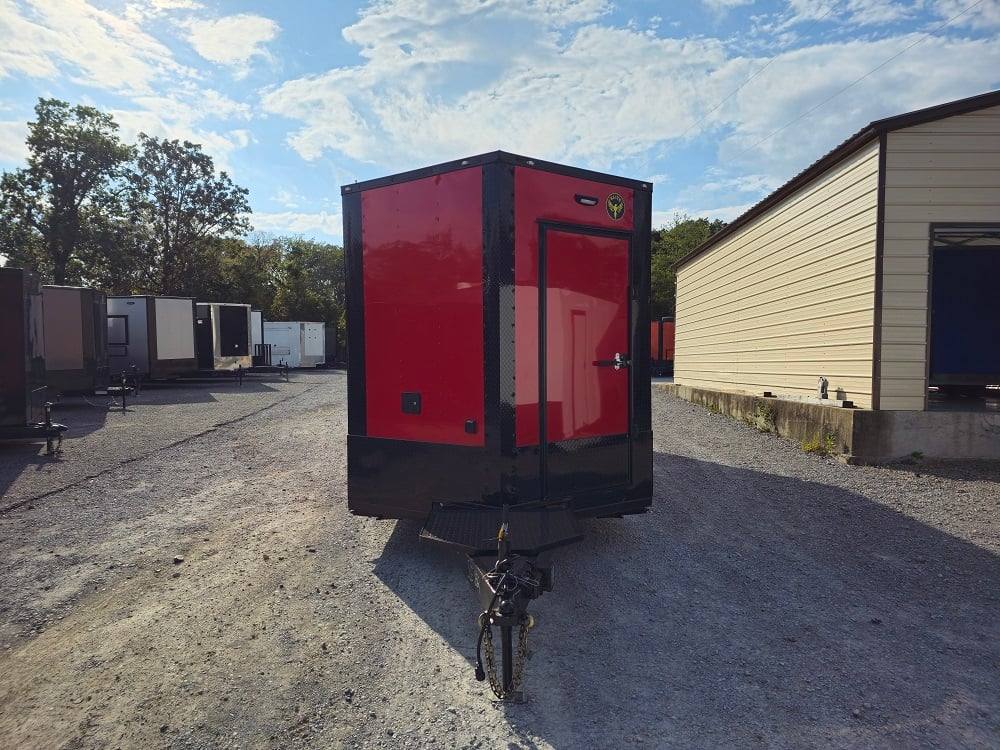 8.5' X 22' Concession Trailer Red Food Event Catering BBQ