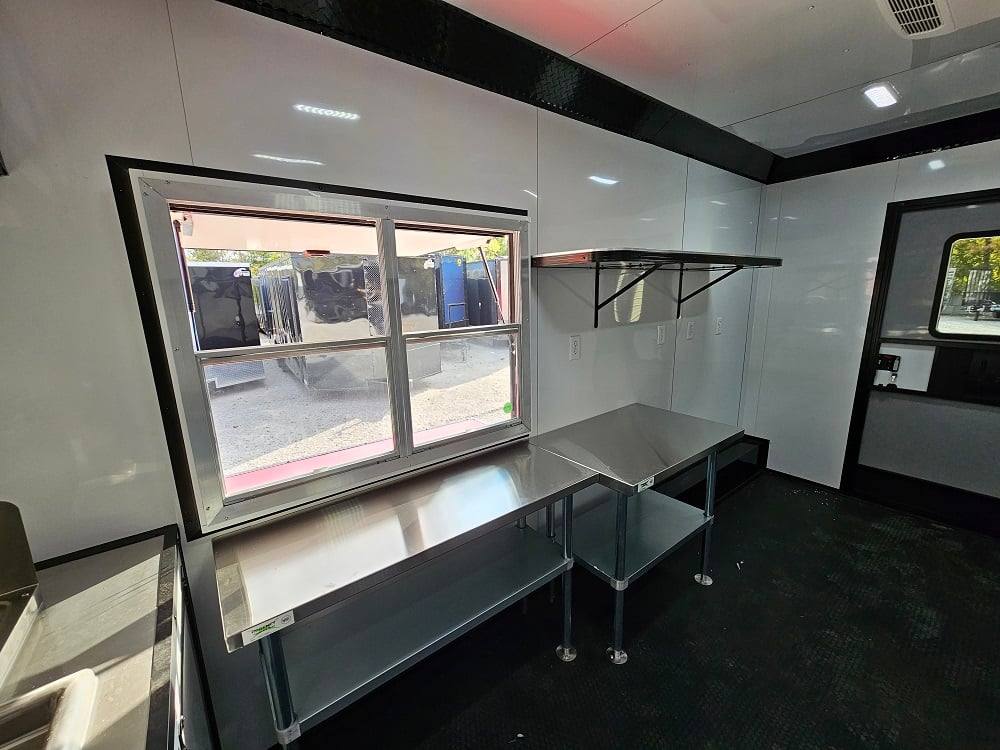 8.5' X 22' Concession Trailer Red Food Event Catering BBQ
