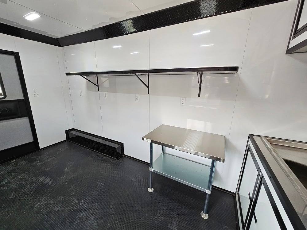 8.5' X 22' Concession Trailer Red Food Event Catering BBQ