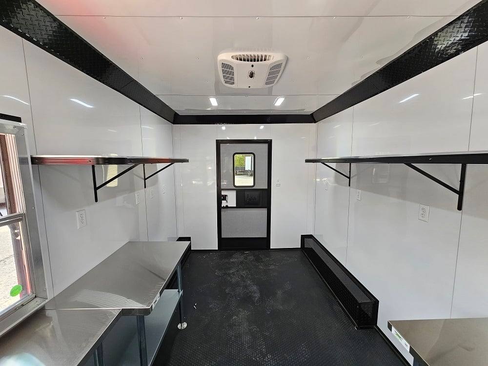 8.5' X 22' Concession Trailer Red Food Event Catering BBQ