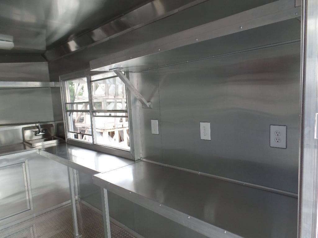566-8.5-x-22-concession-trailer-white-bbq-food-event-catering-18.jpg 8.5' x 22' Concession Trailer White BBQ Food Event Catering