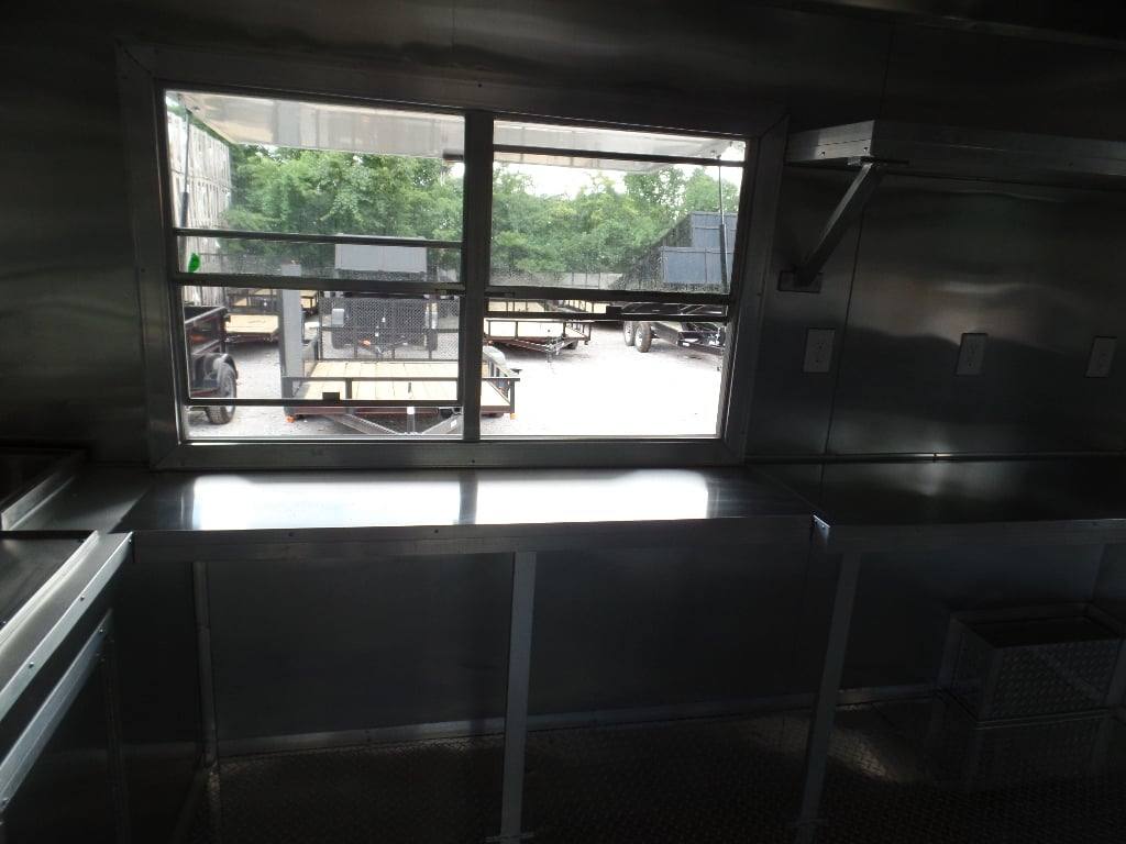 566-8.5-x-22-concession-trailer-white-bbq-food-event-catering-6.jpg 8.5' x 22' Concession Trailer White BBQ Food Event Catering