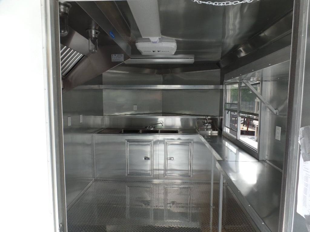 566-8.5-x-22-concession-trailer-white-bbq-food-event-catering-8.jpg 8.5' x 22' Concession Trailer White BBQ Food Event Catering