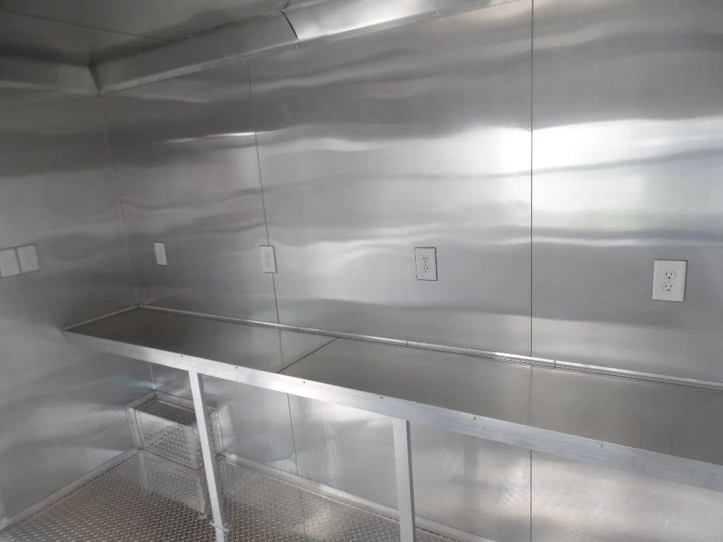 567-8.5-x-22-concession-trailer-white-bbq-food-event-catering-10.webp 8.5' x 22' Concession Trailer White BBQ Food Event Catering