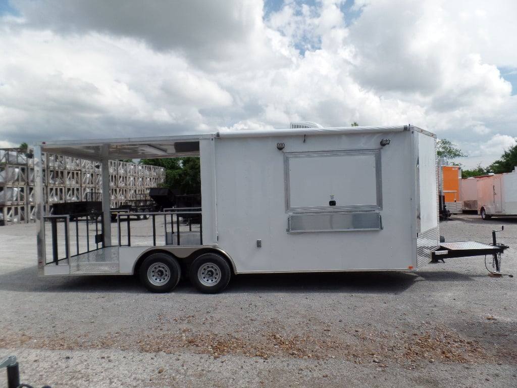 567-8.5-x-22-concession-trailer-white-bbq-food-event-catering-14.jpg 8.5' x 22' Concession Trailer White BBQ Food Event Catering