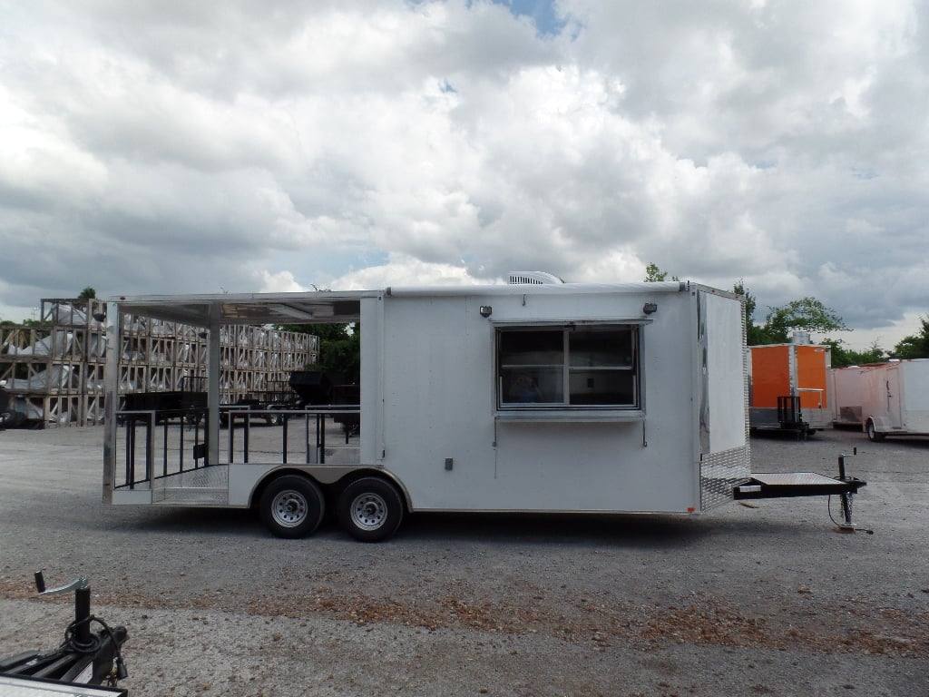 567-8.5-x-22-concession-trailer-white-bbq-food-event-catering-15.jpg 8.5' x 22' Concession Trailer White BBQ Food Event Catering