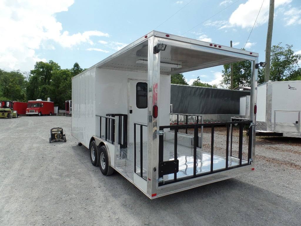 567-8.5-x-22-concession-trailer-white-bbq-food-event-catering-16.jpg 8.5' x 22' Concession Trailer White BBQ Food Event Catering