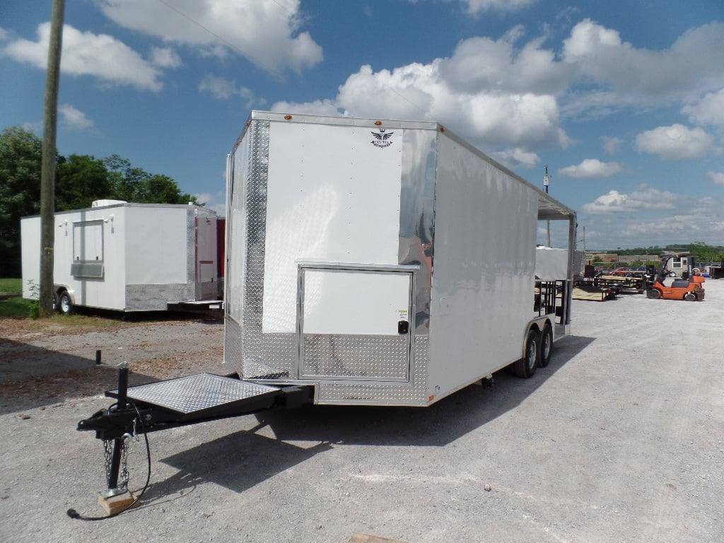 567-8.5-x-22-concession-trailer-white-bbq-food-event-catering-18.jpg 8.5' x 22' Concession Trailer White BBQ Food Event Catering