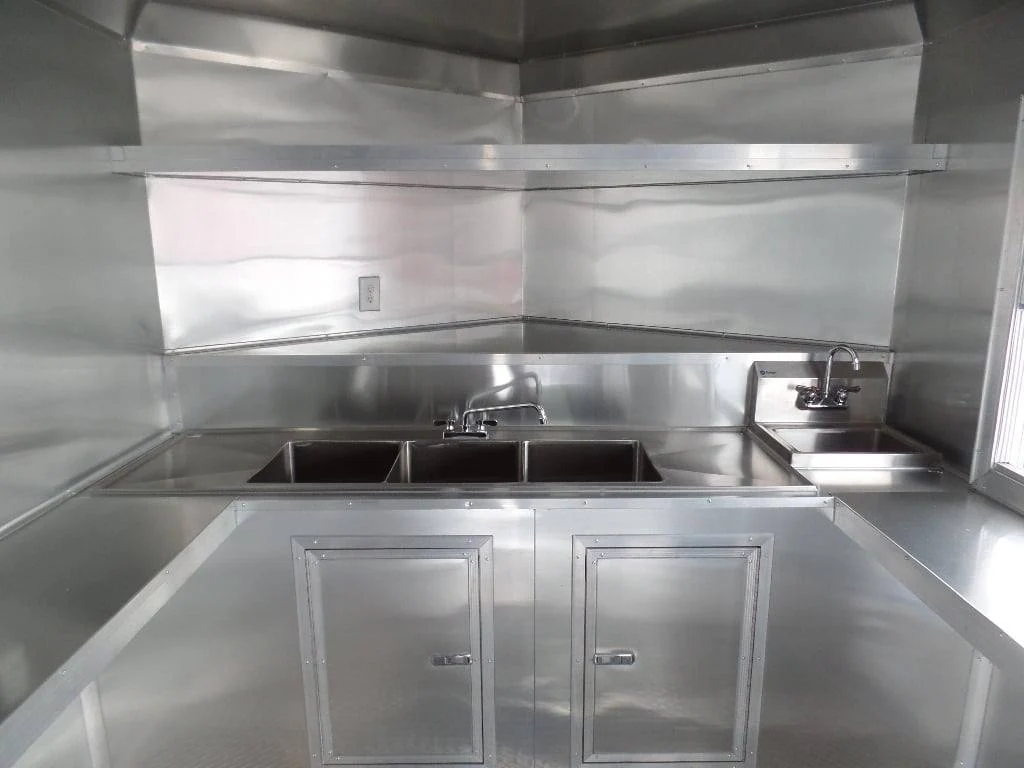 567-8.5-x-22-concession-trailer-white-bbq-food-event-catering-2.webp 8.5' x 22' Concession Trailer White BBQ Food Event Catering
