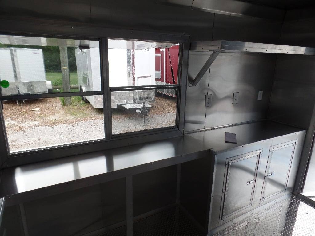 567-8.5-x-22-concession-trailer-white-bbq-food-event-catering-7.jpg 8.5' x 22' Concession Trailer White BBQ Food Event Catering