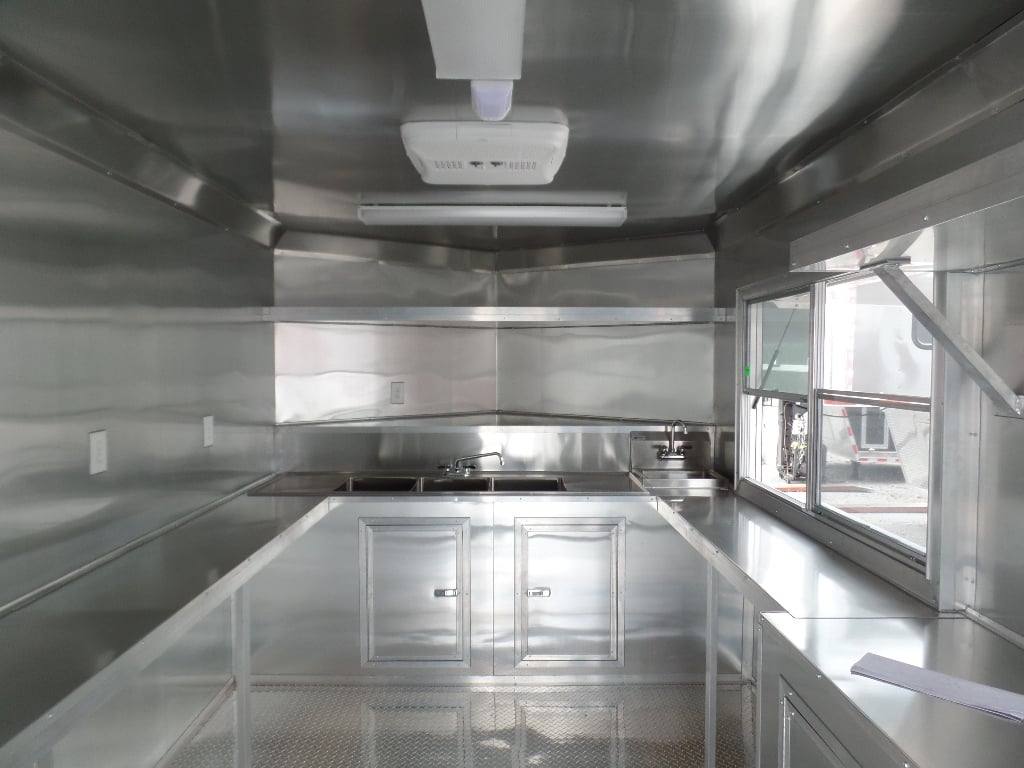 567-8.5-x-22-concession-trailer-white-bbq-food-event-catering-9.jpg 8.5' x 22' Concession Trailer White BBQ Food Event Catering