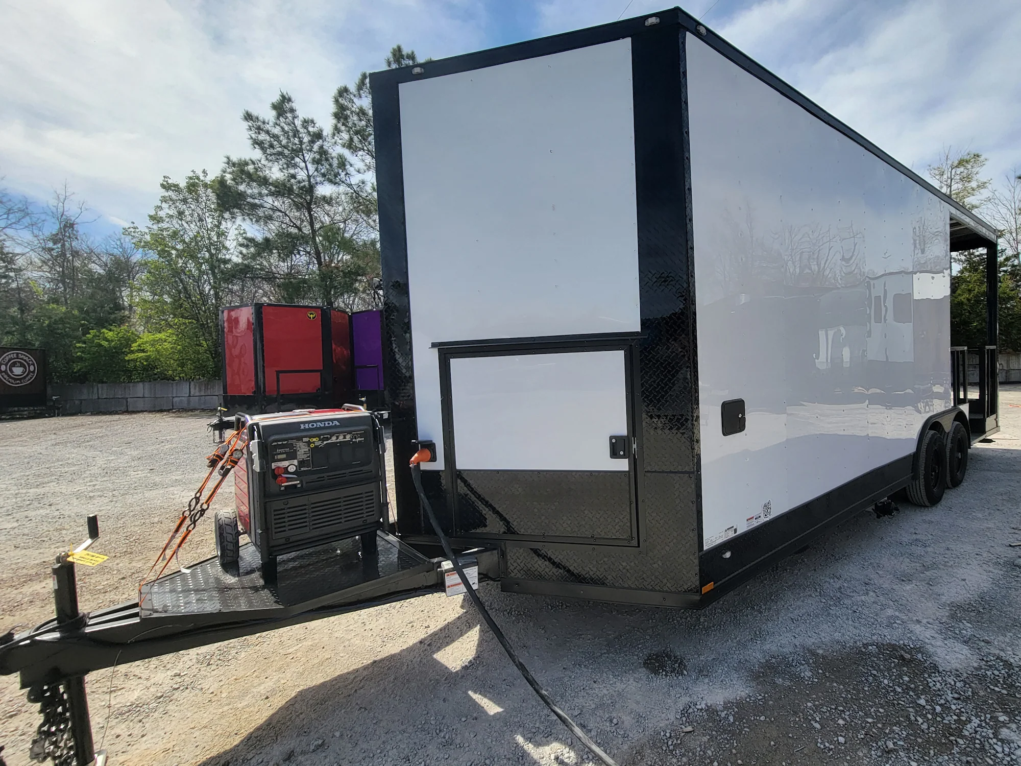 570-8.5-x-22-concession-trailer-with-8-porch-white-with-blackout-trim-bbq-food-event-catering-10.webp 8.5' X 22' Concession Trailer With 8' Porch White With Blackout Trim BBQ Food Event Catering