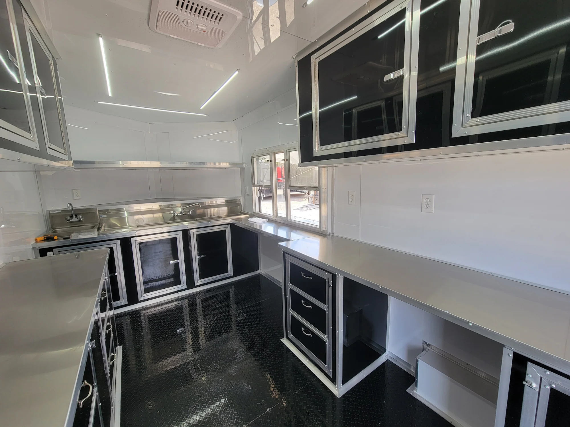 570-8.5-x-22-concession-trailer-with-8-porch-white-with-blackout-trim-bbq-food-event-catering-18.webp 8.5' X 22' Concession Trailer With 8' Porch White With Blackout Trim BBQ Food Event Catering