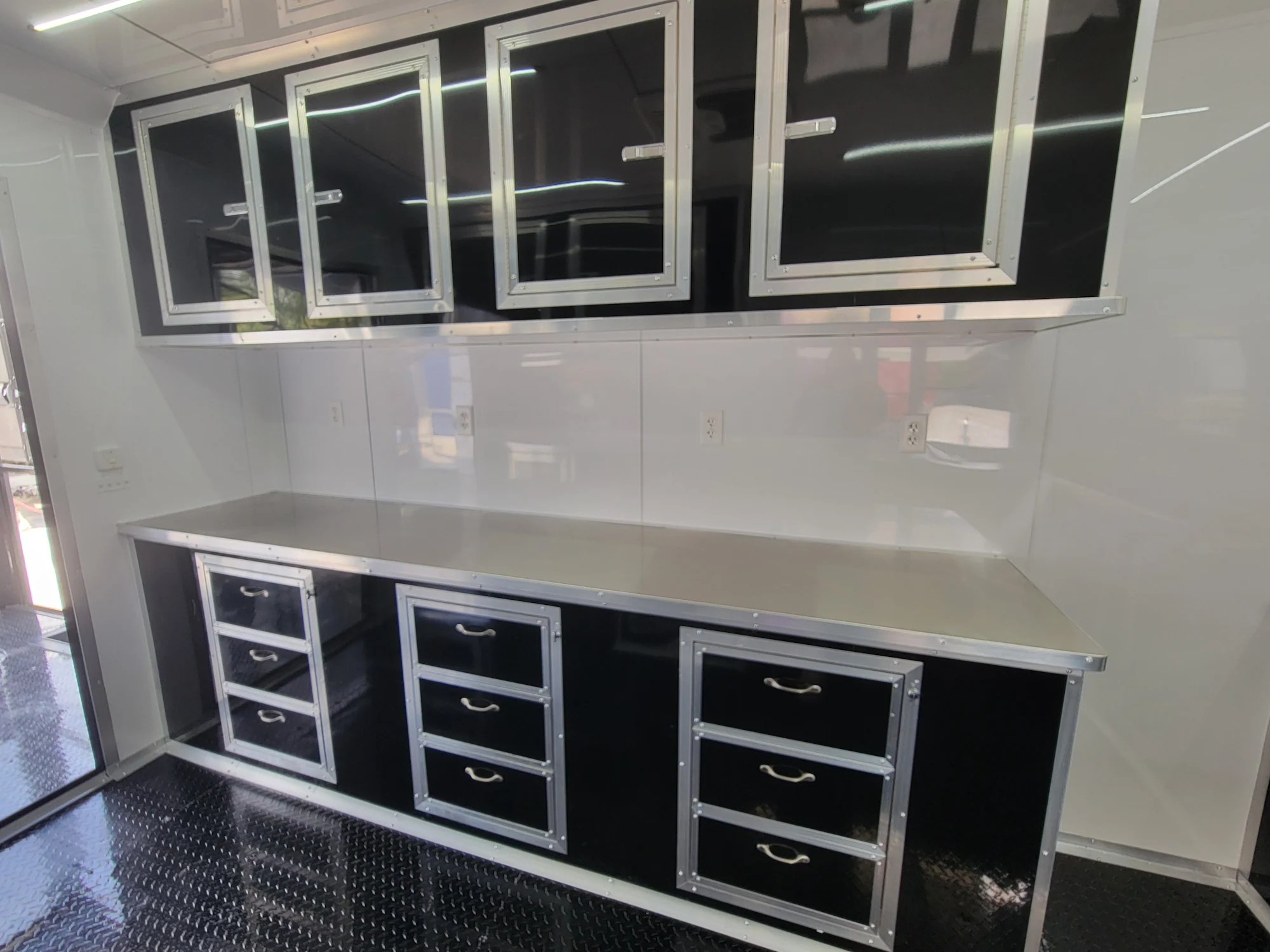 570-8.5-x-22-concession-trailer-with-8-porch-white-with-blackout-trim-bbq-food-event-catering-21.webp 8.5' X 22' Concession Trailer With 8' Porch White With Blackout Trim BBQ Food Event Catering