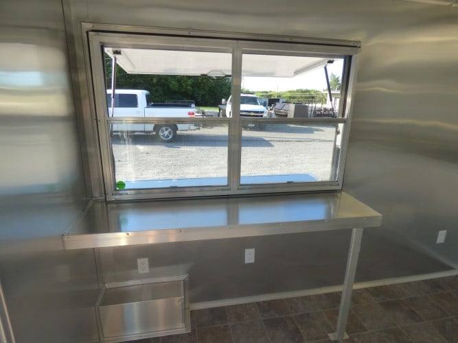 571-8.5-x-22-concession-white-bbq-food-event-catering-trailer-15.jpg 8.5' x 22' Concession White BBQ Food Event Catering Trailer