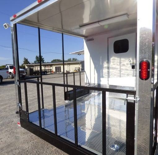 571-8.5-x-22-concession-white-bbq-food-event-catering-trailer-25.jpg 8.5' x 22' Concession White BBQ Food Event Catering Trailer