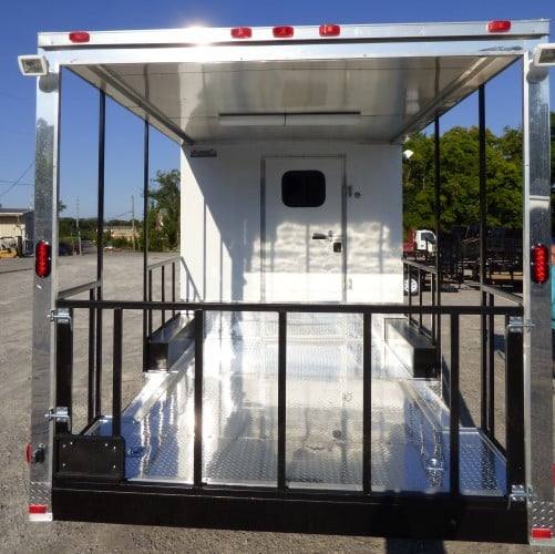 571-8.5-x-22-concession-white-bbq-food-event-catering-trailer-6.jpg 8.5' x 22' Concession White BBQ Food Event Catering Trailer